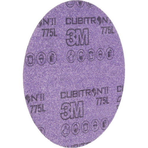 Disque en pellicule s&eacute;rie 775L Cubitron II Hookit, dia 6", Grain 240+, C&eacute;ramique, 3 mils Duraquip Inc
