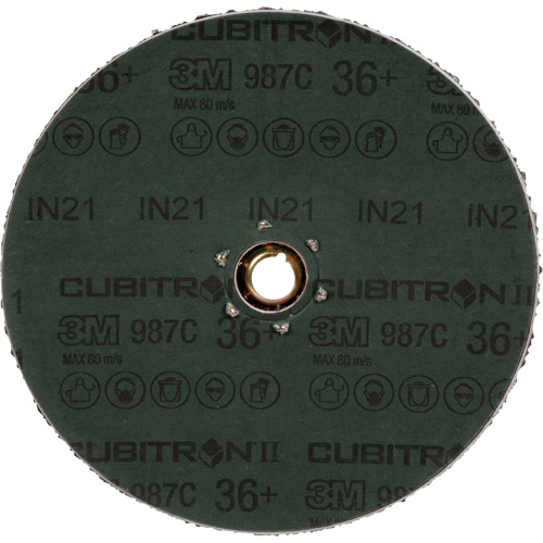 Disque en fibre 987C Cubitron II, C&eacute;ramique, 36+, 4-1/2" Dia Duraquip Inc
