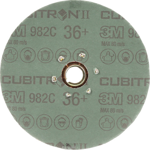 Disque en fibre 982C Cubitron II, C&eacute;ramique, 36+, 5" Dia Duraquip Inc
