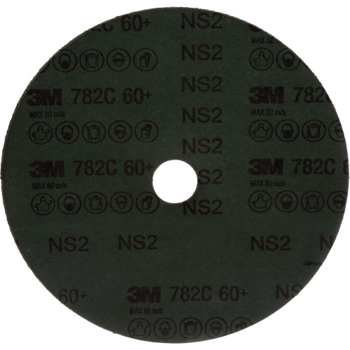 Disque en fibre 782C, C&eacute;ramique, 60+, 7" Dia x 7/8" Arbre Duraquip Inc
