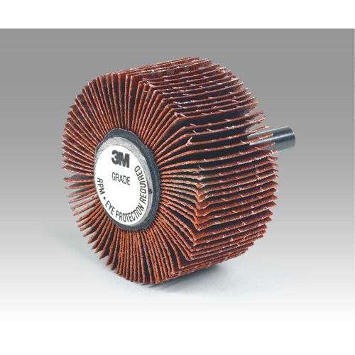 Flap Disc 747D, Aluminum Oxide/Ceramic, 60 Grit, 1" x 1" x 1/4" Duraquip Inc