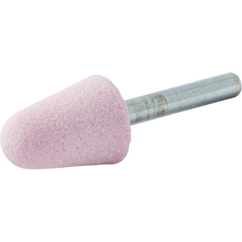 Vitrified Bond Mounted Point, A5, Aluminum Oxide, 3/4" Dia., 1-1/8" L, 80 Grit Duraquip Inc