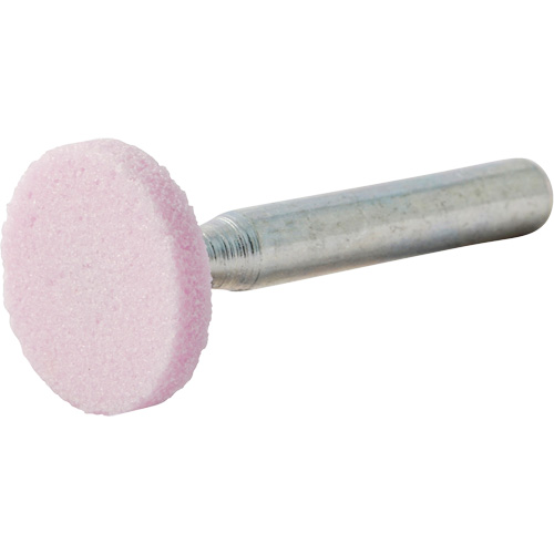 Vitrified Bond Mounted Point, W200, Aluminum Oxide, 3/4" Dia., 1/8" L, 80 Grit Duraquip Inc
