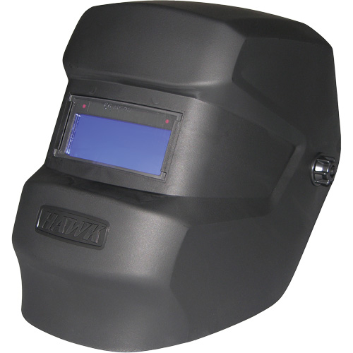 ArcOne&reg; Hawk&reg; Welding Helmet, 2" L x 4" W View Area, 10 Shade Range, Black Duraquip Inc