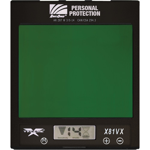 ArcOne&reg; Xtreme Auto-Darkening Lense, 4-1/2" W x 5-1/2" H Viewing Area, For Use With Xtreme&reg; Duraquip Inc
