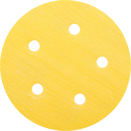Gold Reserve A296 Paper H&L Vacuum Disc, 5" Dia., 320 Grit, Aluminum Oxide, C-Weight Duraquip Inc