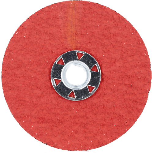 Blaze F980 Speed-Change Fastener Fiber Locking Disc, 4-1/2" Dia., 24 Grit, Ceramic Alumina Duraquip Inc