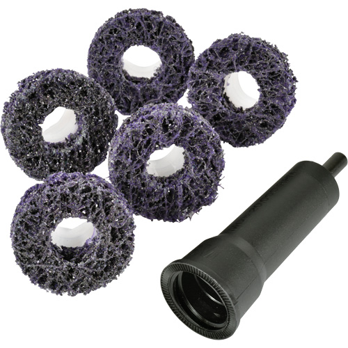 Scotch-Brite Roloc Pro Brake Hub Cleaning Disc Kit, Extra Coarse Grit, Silicon Carbide Duraquip Inc