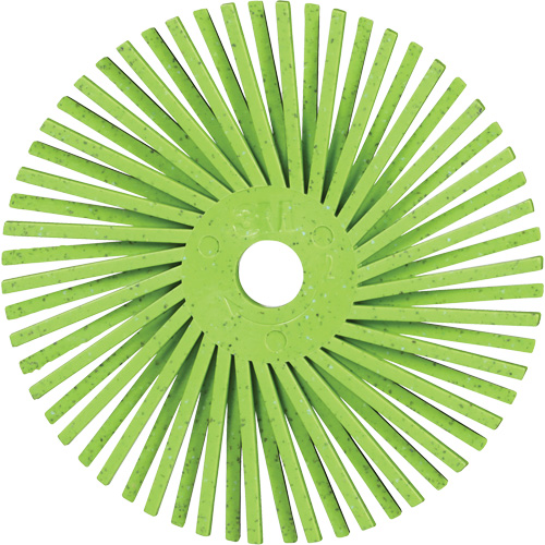 Brosse radiale en soies de pr&eacute;cision type A PN-RB Scotch-Brite , C&eacute;ramique, Grain 50+, 3" dia. Duraquip Inc