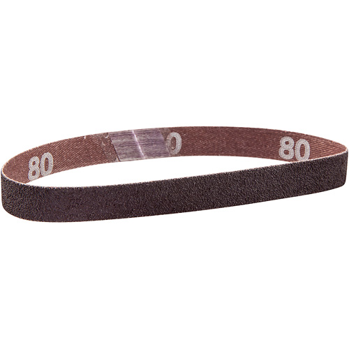 Metalite&reg; Cloth File Sanding Belt, 1/2" W x 12" L, Aluminum Oxide, 100 Grit Duraquip Inc