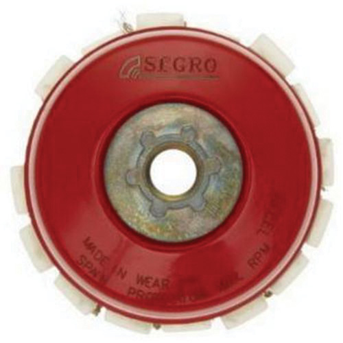 Brosse-boisseau en fil m&eacute;tallique serti avec grille de protection Duraquip Inc