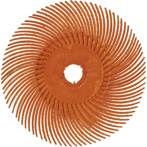 Brosse radiale en soies de pr&eacute;cision type C PN-RB Scotch-Brite, C&eacute;ramique, Grain 80+, 2" dia. Duraquip Inc