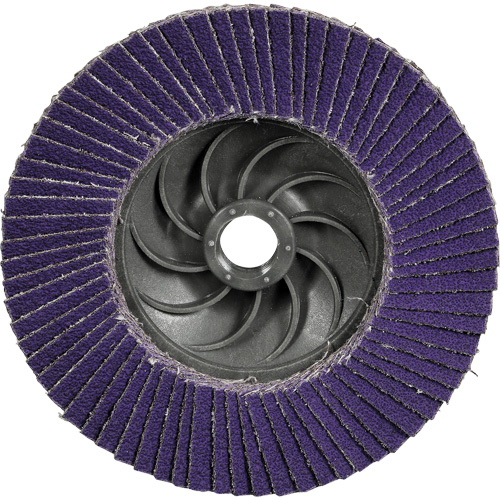 Cubitron 3 Conical  Flap Disc with Quick Change 1169F, 5" x 5/8"-11, Type T29, 40+ Grit, Ceramic Duraquip Inc