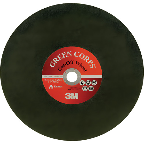 Disque &agrave; tronçonner Green Corps, 13-9/10" x 0,118", Arbre de 1", C&eacute;ramique, 20 000 Tr/min Duraquip Inc