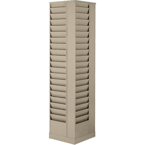Pr&eacute;sentoirs, Rotatif, 23 fentes, Acier, 14-1/8" la x 14-1/8" p x 66" h Duraquip Inc