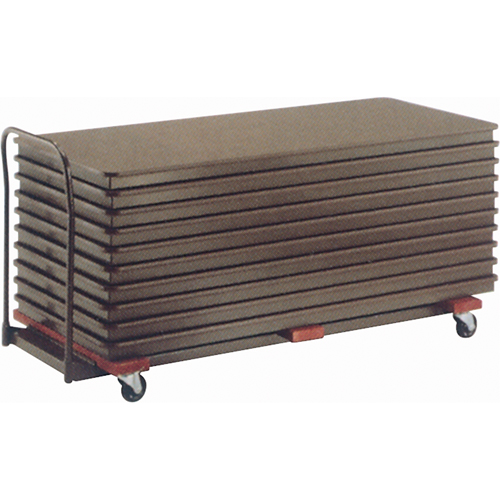 Flat Stacking Table Caddies, 97.5" W x 31.25" D x 36.25" H Duraquip Inc