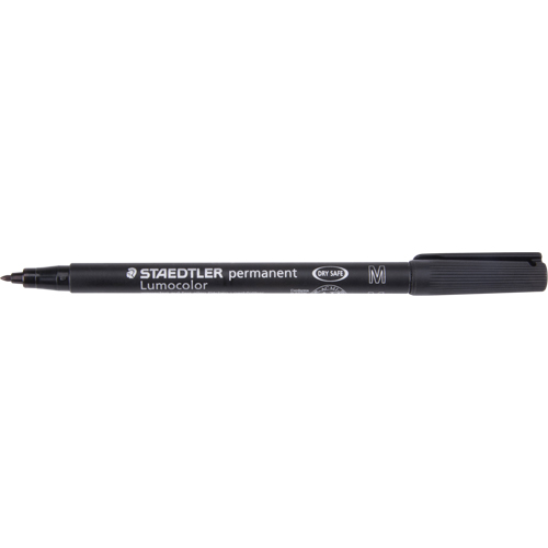 Lumocolor&reg; Permanent Marker, Medium, Black Duraquip Inc