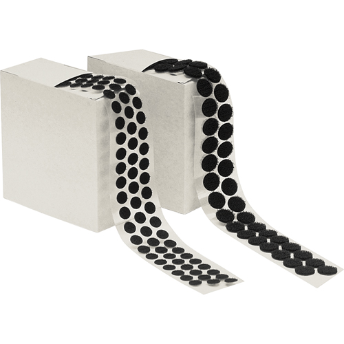 Attache en rondelle, Crochet, 1/2" dia., Adh&eacute;sif, Noir Duraquip Inc