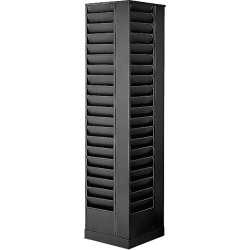 Pr&eacute;sentoirs, Rotatif, 92 fentes, Acier, 14-1/8" la x 14-1/8" p x 66" h Duraquip Inc