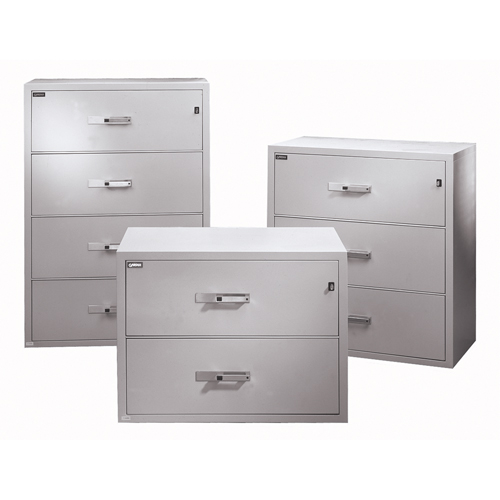 Fire Resistant Filing Cabinets, Steel, 2 Drawers, 38-3/4" W x 23-1/2" D x 29" H, Beige Duraquip Inc