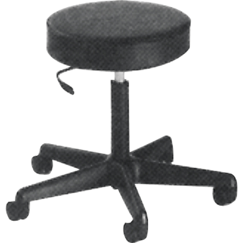 900 Series Task Stool, Mobile, Adjustable, 23" - 33", Vinyl Seat, Black Duraquip Inc
