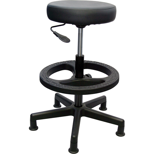 Tabouret de travail de s&eacute;rie 900, Stationnaire, Ajustable, , Tissu Si&egrave;ge, Noir Duraquip Inc