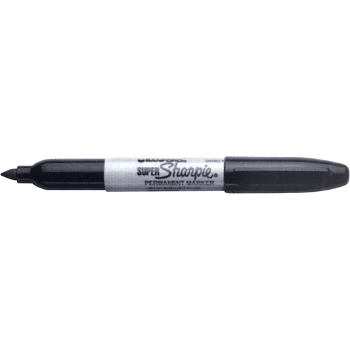 Permanent Markers - Super, Fine, Black Duraquip Inc