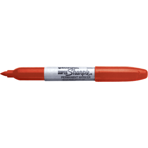 Permanent Markers - Super, Fine, Red Duraquip Inc
