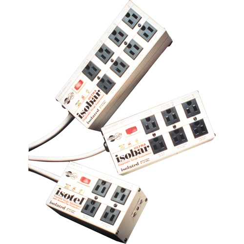 Isobar&reg; Premium Surge Suppressors, 4 Outlets, 3330 J, 1440 W, 6' Cord Duraquip Inc