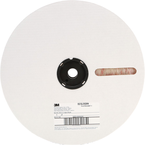Fastener, Loop, 50 yds x 2", Adhesive, White Duraquip Inc