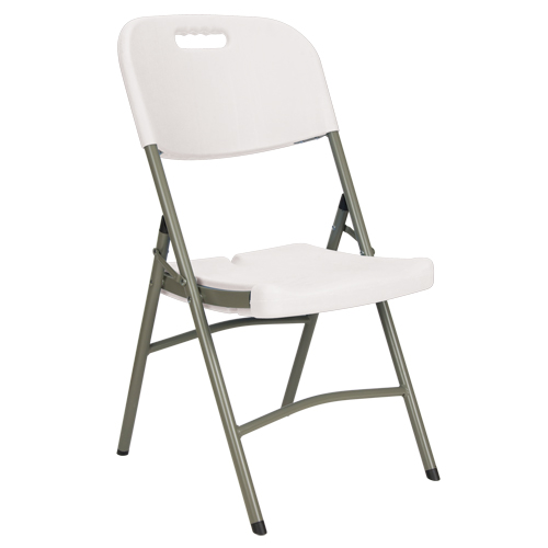 Chaises pliantes, Poly&eacute;thyl&egrave;ne, Blanc, Capacit&eacute; 350 lb Duraquip Inc