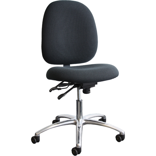ESD (Electrostatic Dissipative) Shoptech Seating, Vinyl, Black, 250 lbs. Capacity Duraquip Inc
