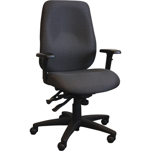 Cierra Ergonomic Chairs, Fabric, Black, 275 lbs. Capacity Duraquip Inc