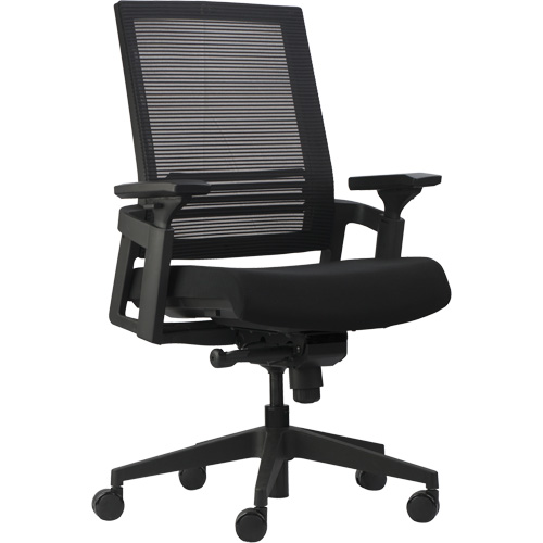 Chaises de bureau A-37 Activ, Mailles, Noir, Capacit&eacute; 275 lb Duraquip Inc