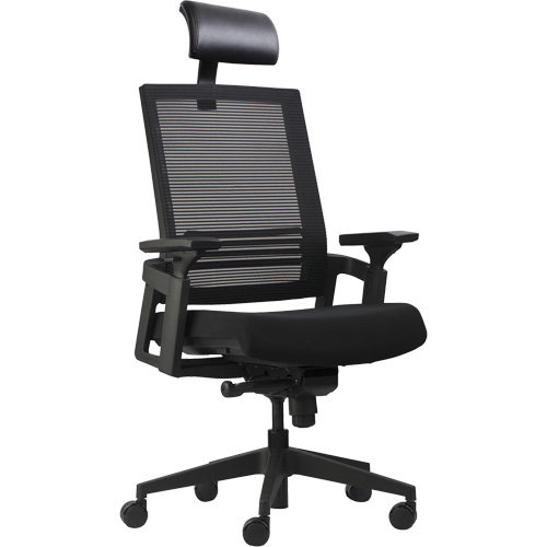 Chaises de bureau A-37 Activ, Mailles, Noir, Capacit&eacute; 275 lb Duraquip Inc