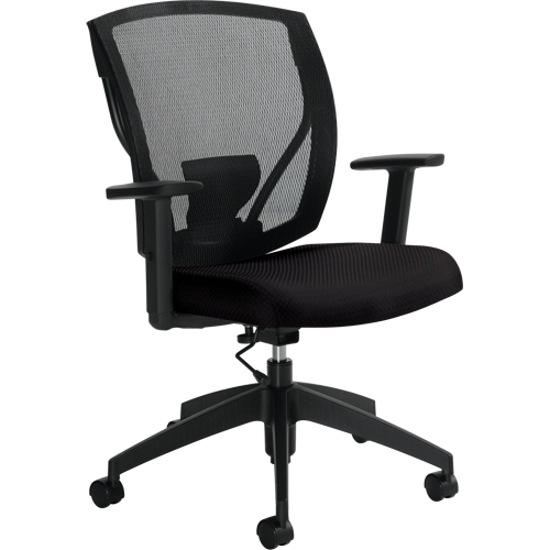 Chaises de travail, Tissu, Noir, Capacit&eacute; 300 lb Duraquip Inc