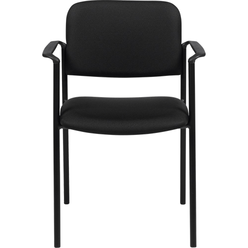 Stacking Chairs, Fabric, 32" High, 300 lbs. Capacity, Black Duraquip Inc