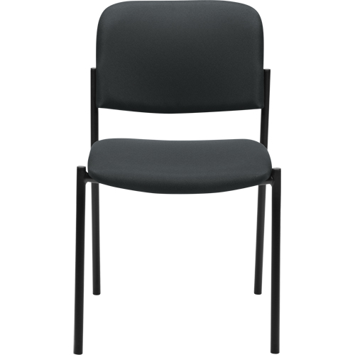 Chaises sans accoudoirs empilables, Tissu, Hauteur 32", Capacit&eacute; 300 lb, Charbon Duraquip Inc