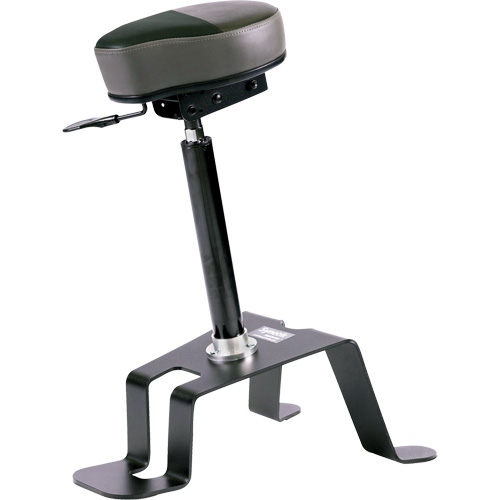 TA180 Ergonomic Sit/Stand Chair, Vinyl Seat, Black Duraquip Inc