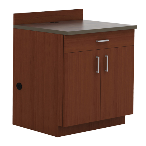 Armoire modulaire de base, M&eacute;lamine, 39" h x 36" la x 25" P, Acajou Duraquip Inc