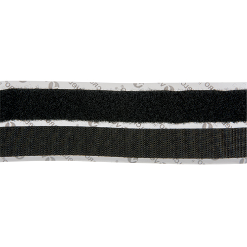 Attache, Boucle et crochet, 15' x 3/4", Adh&eacute;sif, Noir Duraquip Inc