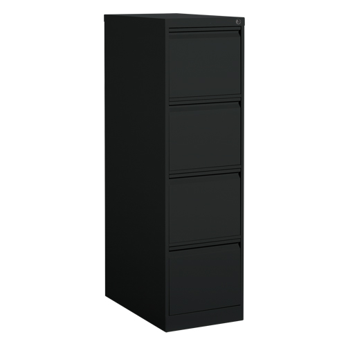 Classeur vertical, Acier, 4 tiroirs, 15-1/7" la x 25" p x 52" h, Noir Duraquip Inc