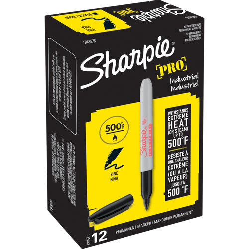 Marqueur permanent Pro, Fin, Noir Duraquip Inc