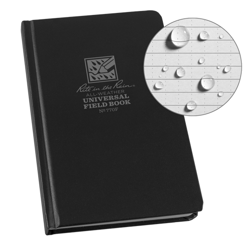 Livre reli&eacute;, Couverture rigide, Noir, 160 Pages, 4-5/8" , 7-1/4"  Duraquip Inc