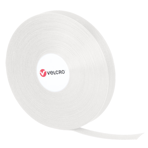 Attaches QWIK, Boucle et crochet, 25 vg x 3/4", Auto-aggripant, Blanc Duraquip Inc