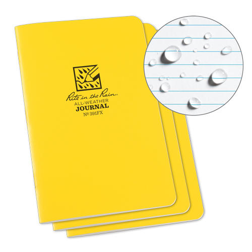 Carnet de notes, Couverture souple, Jaune, 48 Pages, 4-5/8" , 7"  Duraquip Inc
