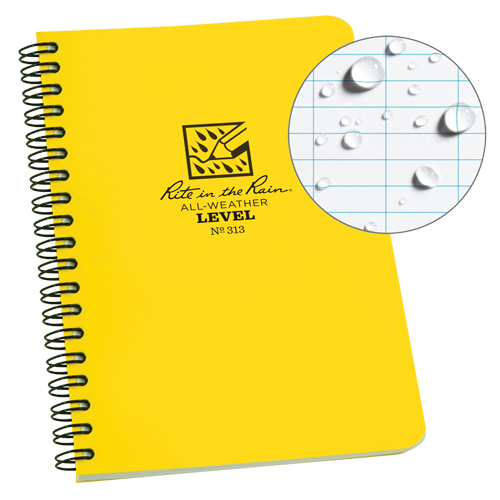 Side-Spiral Notebook, Soft Cover, Yellow, 64 Pages, 4-5/8" W x 7" L Duraquip Inc