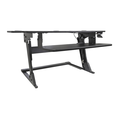 Goya Sit-Stand Workstation, Desktop Unit, 20" H x 42" W x 16" D, Black Duraquip Inc