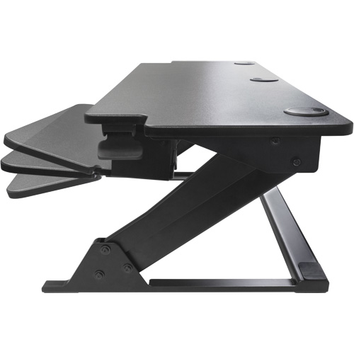 Goya Sit-Stand Workstation, Desktop Unit, 20" H x 42" W x 16" D, Black Duraquip Inc