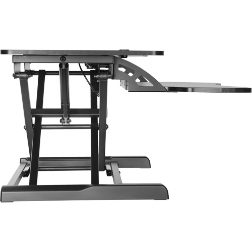 Goya Sit-Stand Workstation, Desktop Unit, 22" H x 31-1/2" W x 24" D, Black Duraquip Inc